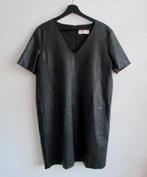 Zwarte leer-look jurk van Circle of Trust - mt L, Verzenden, Zwart, Maat 42/44 (L), Zo goed als nieuw