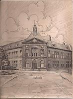 Veendam R.H.B.S. 1948 Tekening Sievers, Antiek en Kunst, Ophalen of Verzenden