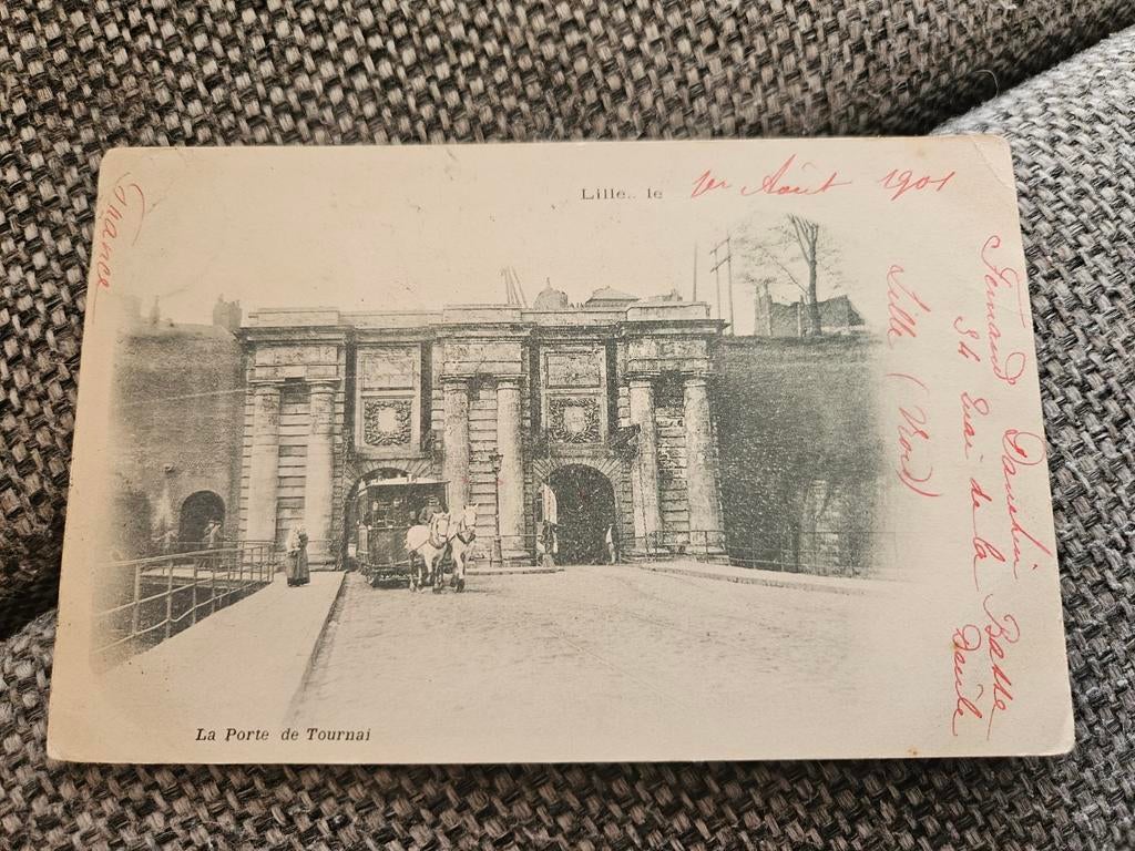 Lille, La Porte de Tournai 1901, Ophalen of Verzenden, Voor 1920, Gelopen, Frankrijk