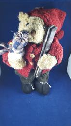 Vintage kerstdecoratie: grote beer als kerstman, ski's. W3, Diversen, Kerst, Tweedehands verkoop, Tweedehands verkoop, Gebruikt