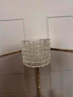 Zes glazen onderzetters met sterpatroon, Antiek en Kunst, Antiek | Glas en Kristal, Ophalen of Verzenden