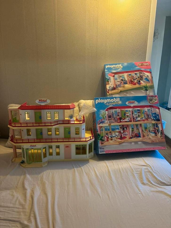 Playmobil hotel tweedelig 5265 + 5269, Kinderen en Baby's, Speelgoed | Playmobil, Ophalen
