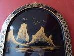 Vintage Chinees wandpaneel met parelmoer(1), Antiek en Kunst, Ophalen of Verzenden