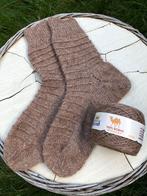 gebreide kameelwollen sokken, Ophalen of Verzenden, Nieuw, Maat 39 t/m 42, Bruin