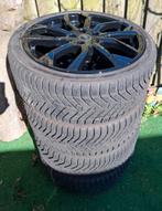 Audi winterset, zwarte velgen 5x112, Auto-onderdelen, Banden en Velgen, Banden en Velgen, Winterbanden, 235 mm, Personenwagen