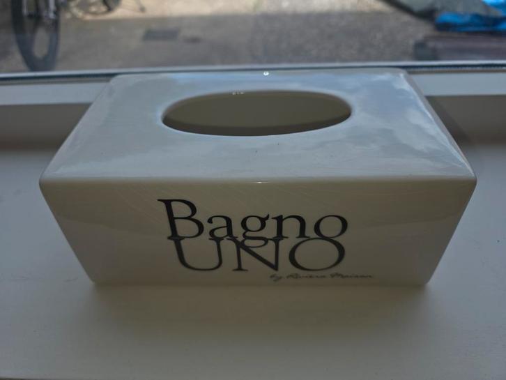 Riviera Maison Bagno UNO Tissue Box, Huis en Inrichting, Badkamer | Badtextiel en Accessoires, Zo goed als nieuw, Overige typen