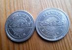 2 CafeBar koffie penningen, Ophalen of Verzenden, Overige materialen, Nederland