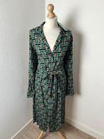 King Louie maat 40 NIEUW grafische groene blouse jurk 2766