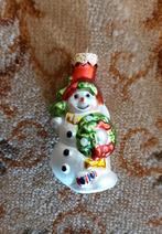 Mooie kerstbal - kerstornament sneeuwpop, Sieraden, Tassen en Uiterlijk, Broches, Ophalen of Verzenden, Zo goed als nieuw, Overige materialen