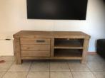 Tv kastje 130 cm accaciahout netjes, 100 tot 150 cm, Ophalen of Verzenden, Zo goed als nieuw, Minder dan 100 cm