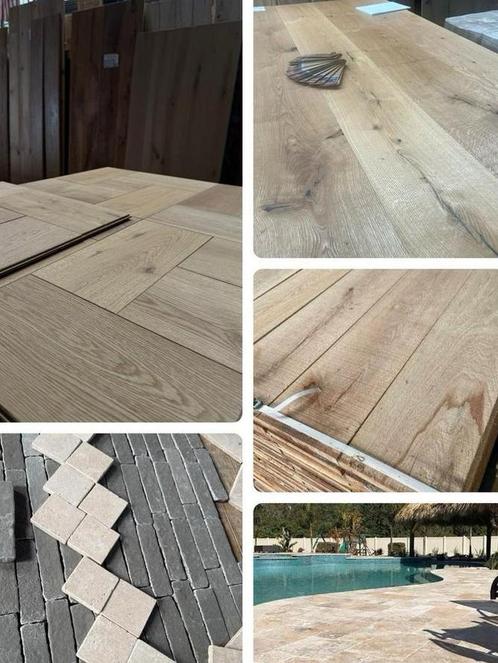 Parket houten vloeren tegels buitentegels en nog veel meer!, Huis en Inrichting, Stoffering | Vloerbedekking, Nieuw, Parket, 75 m² of meer