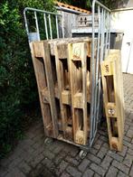 Europallets, 9 stuks., Doe-het-zelf en Verbouw, Hout en Planken, Ophalen, Gebruikt, Pallet, Minder dan 200 cm