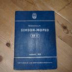 Org. Gebruikershandleiding 1958 Simson SR 2 Bromfiets Moped, Ophalen of Verzenden, Zo goed als nieuw