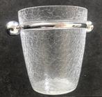 Vintage mid- century ijsemmer van gecraqueleerd glas, Ophalen of Verzenden