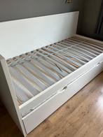 IKEA bed met onderbed, Huis en Inrichting, Slaapkamer | Bedden, 90 cm, Gebruikt, Eenpersoons, Wit