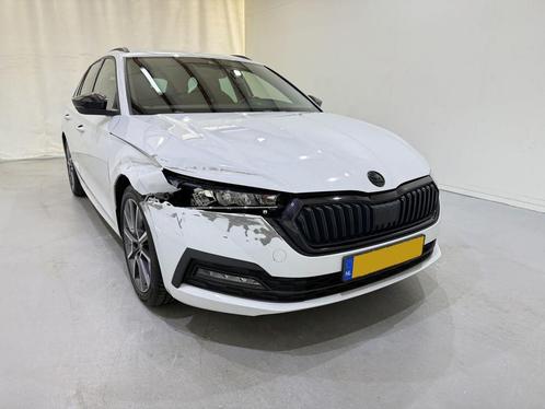 Skoda Octavia Combi 1.0 TSI MHEV Sport Aut7 (bj 2021), Auto diversen, Schadeauto's, Automaat, Benzine, Stationwagon, Wit