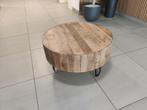 Ronde salontafel - hout, Ophalen, 50 tot 100 cm, Rond, Nieuw