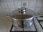 Demeyere kookpan Silvinox diam 20 cm, Ophalen of Verzenden, Gebruikt, Rvs, Kookpan of Snelkookpan