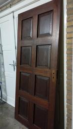 Meranti binnendeur of buitendeur, zeer degelijk!, Doe-het-zelf en Verbouw, Deuren en Horren, Ophalen, 80 tot 100 cm, Binnendeur