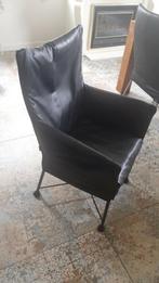 Leolux Chaplin (Montis) Gerard van den Berg, Huis en Inrichting, Stoelen, Gebruikt, Zwart, Leer, Ophalen of Verzenden