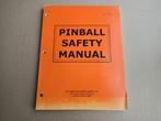 Pinball Safety Manual/ Williams (1997), Verzamelen, Automaten | Flipperkasten, Williams, Gebruikt, Ophalen