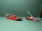 Brandweer boot + brandweerauto, Complete set, Ophalen of Verzenden, Lego, Zo goed als nieuw
