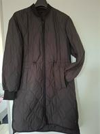 Zwarte dunne doorgestikte jas M, Verzenden, Zo goed als nieuw, Maat 38/40 (M), Zwart