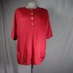 Rood katoenen dames t-shirt.Gouden knopen.Mt 44.Merk Ara, Kleding | Dames, ., Maat 42/44 (L), Ophalen of Verzenden, Zo goed als nieuw