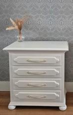 Gerestaureerd wit ladekastje – stijlvol & klaar voor gebruik, Huis en Inrichting, Kasten | Ladekasten, Ophalen, 50 tot 100 cm