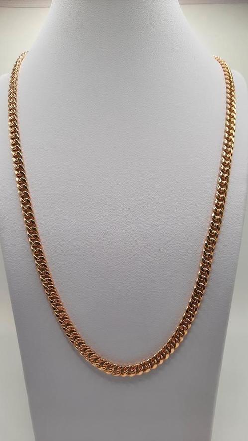 gouden heren ketting 14kt, Sieraden, Tassen en Uiterlijk, Kettingen, Nieuw, Goud, Goud, Ophalen of Verzenden