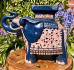 Leuke olifant van keramiek 21cm (plantentafeltje), Antiek en Kunst, Antiek | Keramiek en Aardewerk, Ophalen of Verzenden