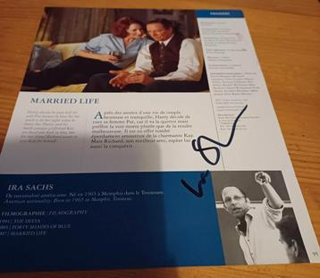Ira Sachs handtekening gesigneerde boekpagina 30x20cm  beschikbaar voor biedingen