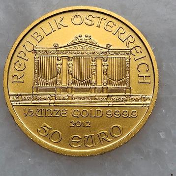 1/2 ounce 999.9 gouden wiener philharmonieker 2012 beschikbaar voor biedingen