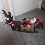 Leuke Kerstman in arreslee met hert er voor., Diversen, Kerst, Ophalen of Verzenden