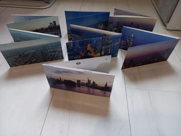 7 opvouwbare ansichtkaartjes Frankfurt am Main Duitsland