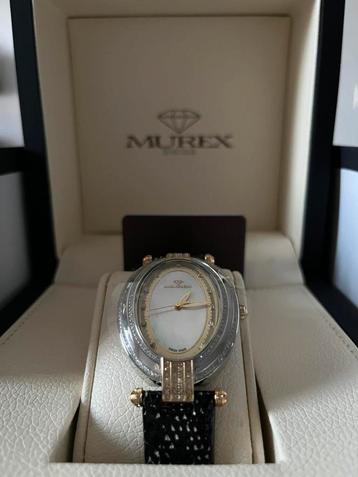 Luxe Murex Swiss dameshorloge met diamanten – NIEUW beschikbaar voor biedingen