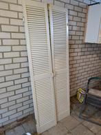Houten Vouwdeurtjes met Lamellen, Doe-het-zelf en Verbouw, Ophalen, Gebruikt, 80 tot 100 cm, Binnendeur