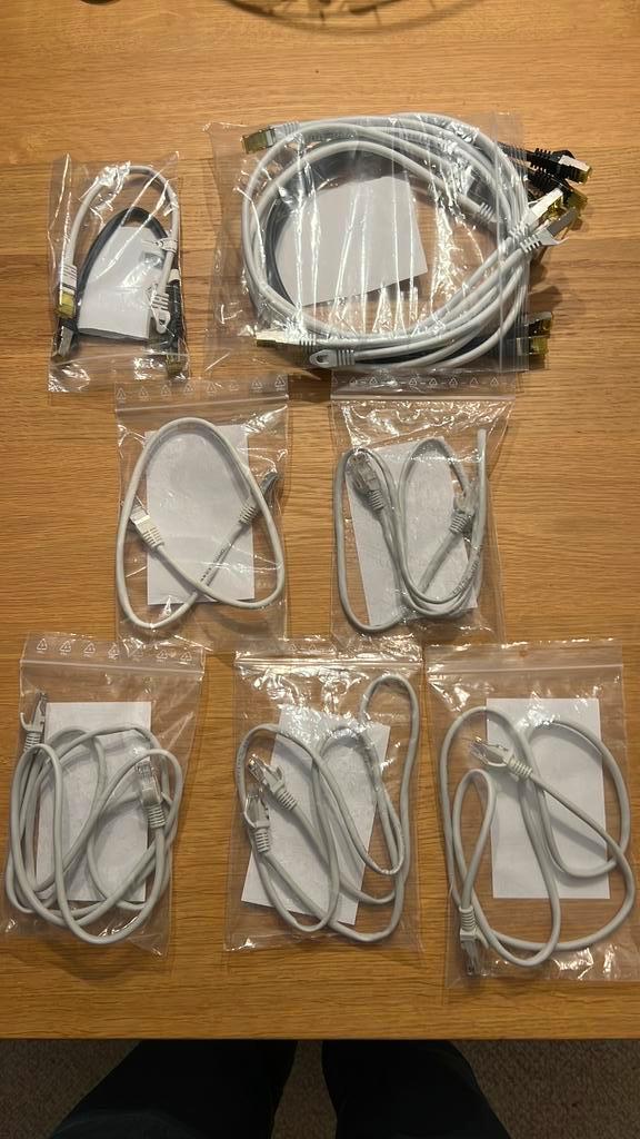 Diverse CAT7 en CAT5 ethernetkabels(Nieuw), Computers en Software, Pc- en Netwerkkabels, Nieuw, Ophalen of Verzenden