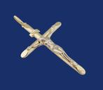 Groot 14 karaat Gouden Kruis Christus Kettinghanger Hanger, Jw, Verzenden, Nieuw, Kruis of Symbool