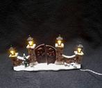 Hekwerk met verlichting kerstdorp, Diversen, Kerst, Verzenden, Zo goed als nieuw