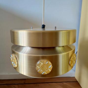 Vitrika goudkleurige hanglamp, Space Age  beschikbaar voor biedingen
