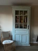 Vintage Oud Houten Vitrinekast - Uniek!, Huis en Inrichting, Ophalen, Gebruikt, 25 tot 50 cm