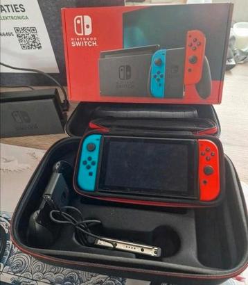 Nintendo Switch Complete Set – Originele Doos + Accessoires beschikbaar voor biedingen