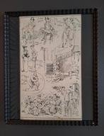 Pentekening toneelstuk , ca 1874 met Sir Charles Wyndham, Ophalen of Verzenden