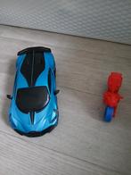 Grote Blauwe Bugatti Speelgoedauto + Motor, Ophalen, Zo goed als nieuw