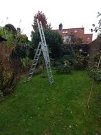 alluminium ladder, merk excelsior, Doe-het-zelf en Verbouw, Ladders en Trappen, Ophalen, Gebruikt, Ladder, Opvouwbaar of Inschuifbaar