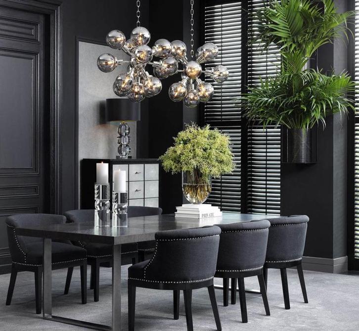 Lamp Eichholtz, Huis en Inrichting, Lampen | Hanglampen, Zo goed als nieuw, 50 tot 75 cm, Glas, Metaal, Overige materialen, Ophalen