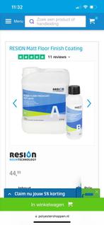 Resion Matt Floor finish coating, Minder dan 5 liter, Ophalen of Verzenden, Nieuw, Verf