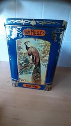 Vintage ~ Van Melle's Biscuit blik - Vogels | WD-019, Overige merken, Koek(jes), Ophalen of Verzenden, Zo goed als nieuw