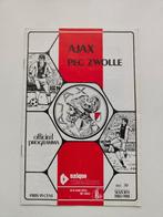 AJAX -  PEC Zwolle programma Seizoen 1980-1981 No. 30, Verzenden, Gebruikt, Ajax, Overige typen